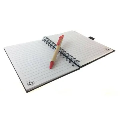 Eco Friendly Notebook with Elastic Band and Pen
