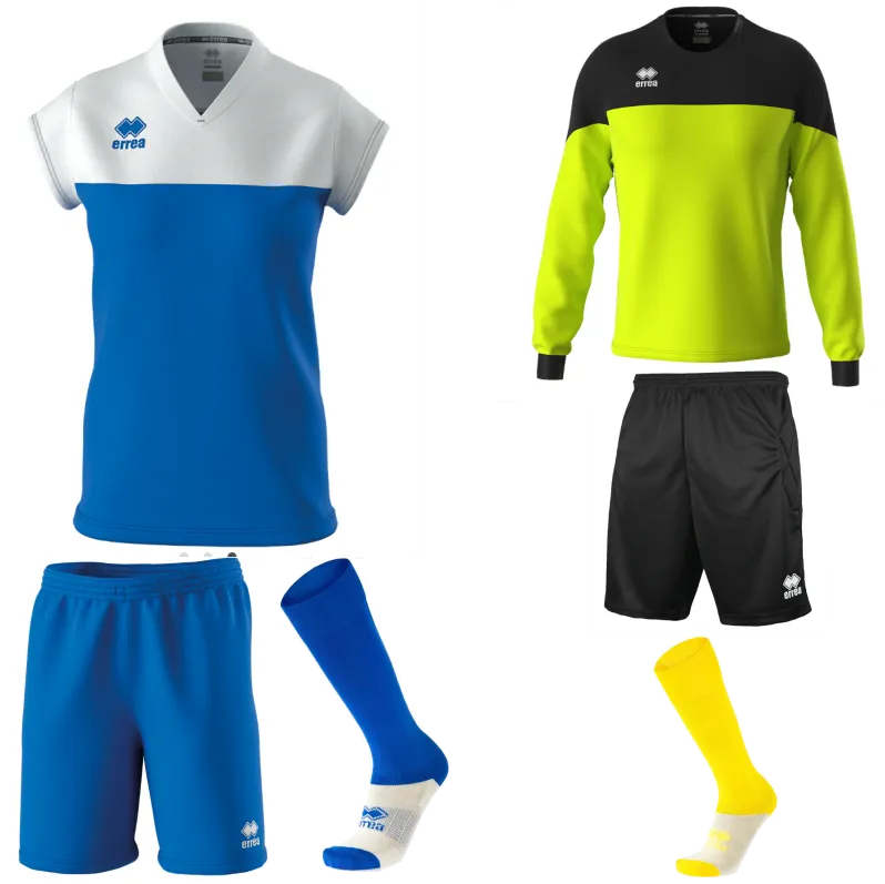 ERREA BESSY WOMENS KIT BUNDLE BLUE WHITE