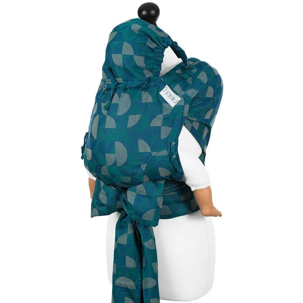 Fidella Fly Tai - MeiTai babycarrier Kaleidoscope - Ocean Teal (Baby Size - From Birth)