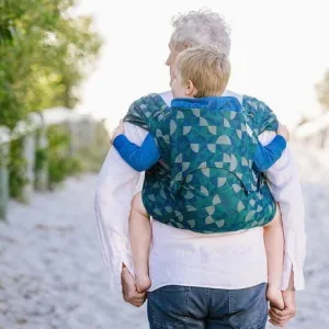 Fidella Fly Tai - MeiTai babycarrier Kaleidoscope - Ocean Teal (Baby Size - From Birth)