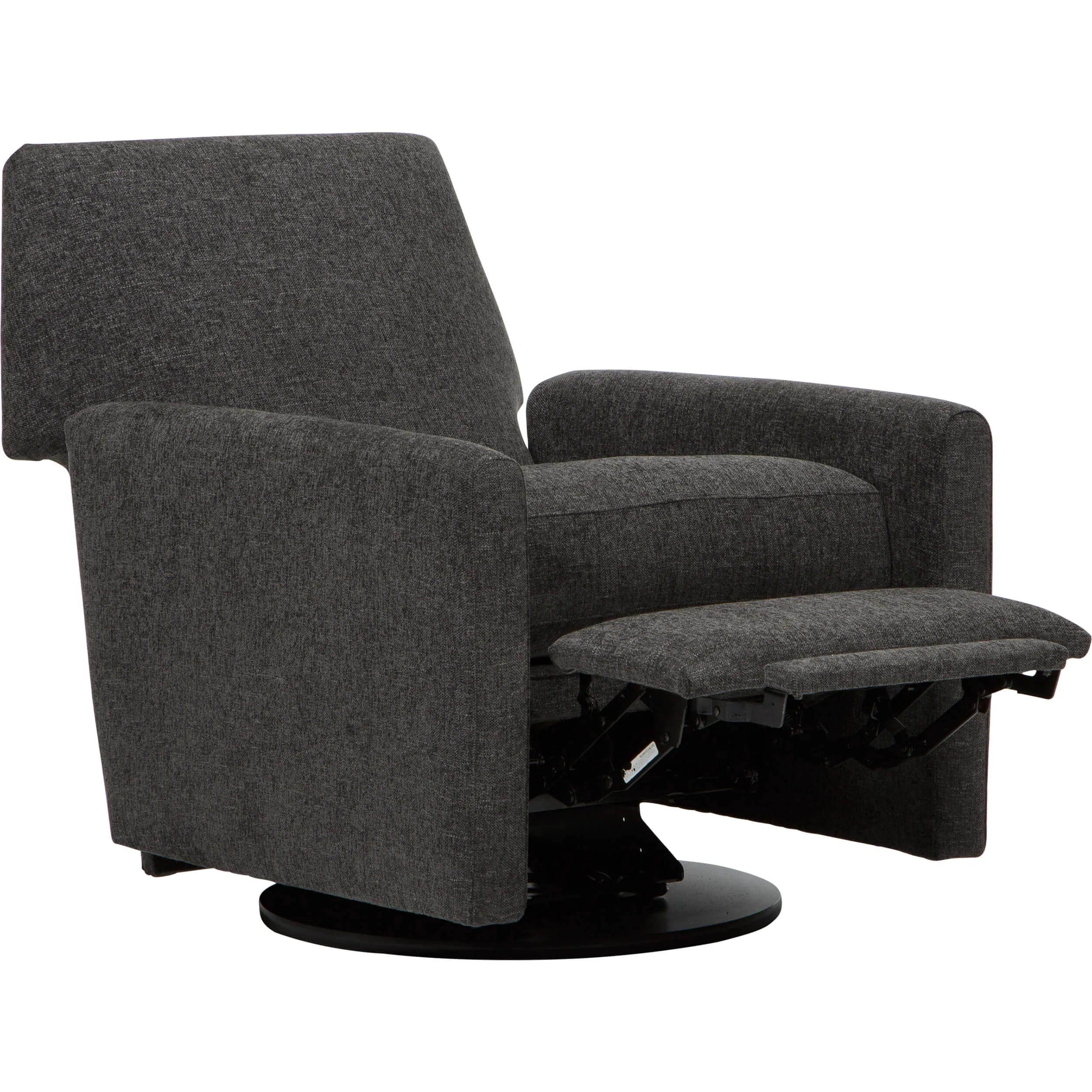 Finn Swivel Recliner, Dalton Charcoal