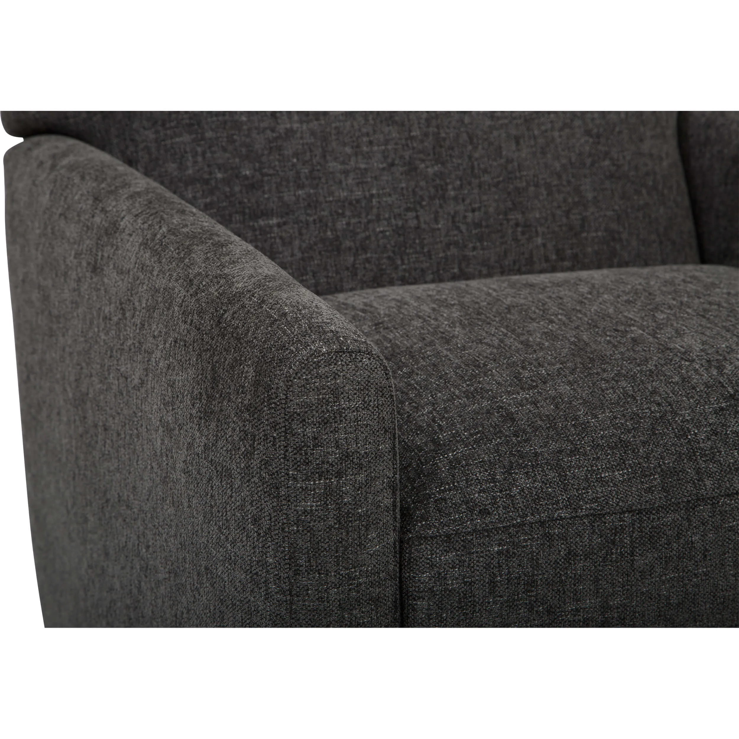 Finn Swivel Recliner, Dalton Charcoal