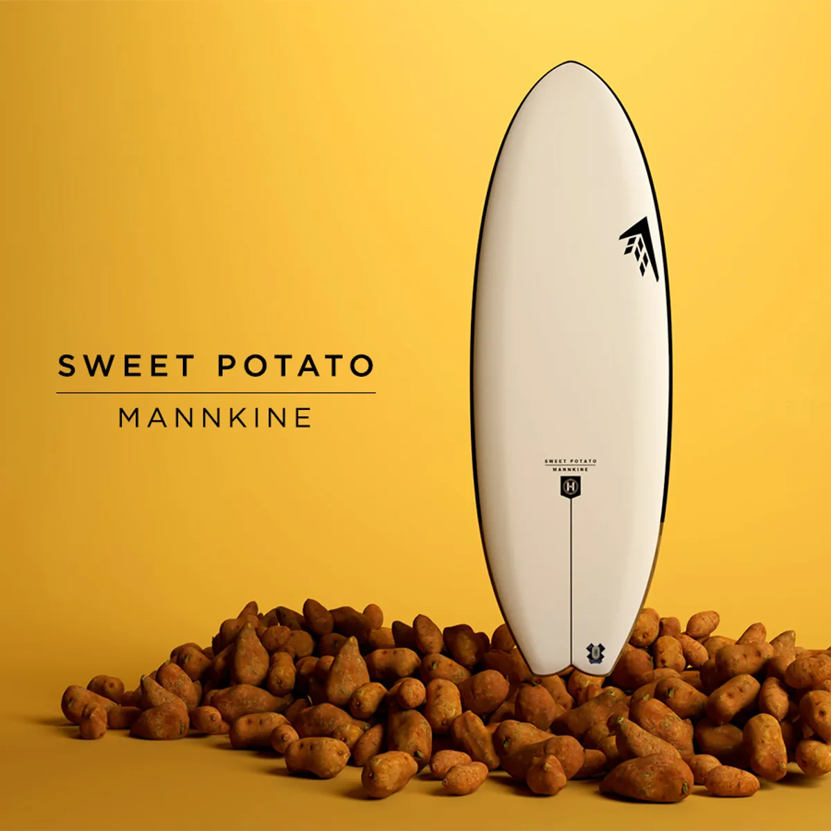 Firewire Sweet Potato 6'2 Black Futures Fins