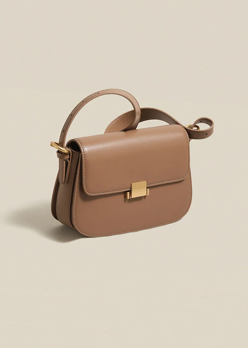 Full Grain Leather Flap Shoulder & Crossbody Bag