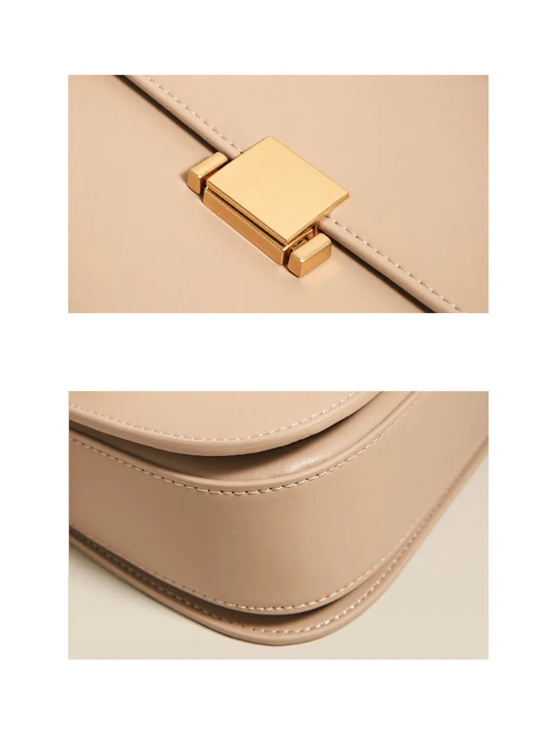 Full Grain Leather Flap Shoulder & Crossbody Bag