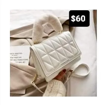 Fuzzy Handle Purses 3 Colors Available