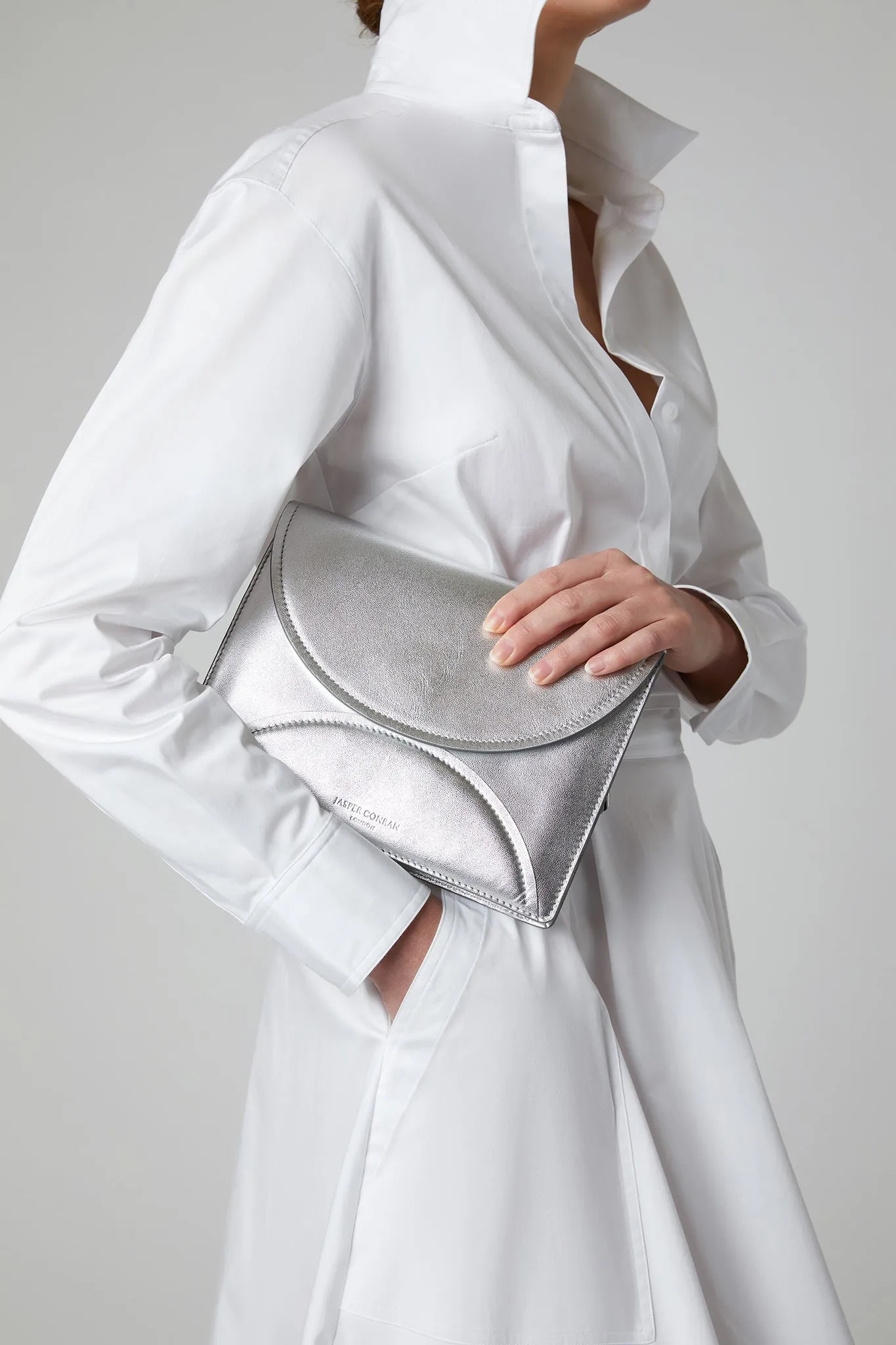 Gabriella Leather Clutch Bag