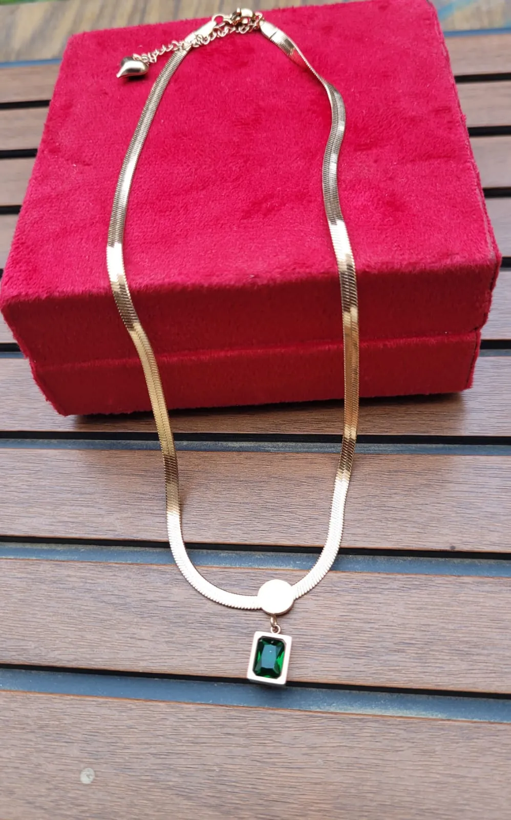 Gemzlane Designer Anti tarnish Pendant  Necklace