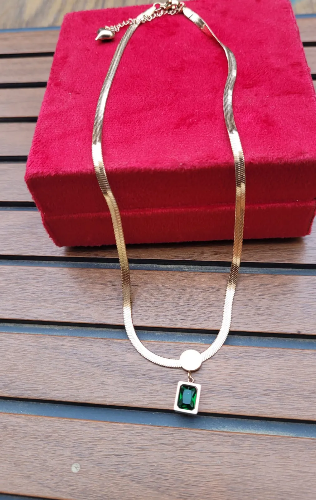 Gemzlane Designer Anti tarnish Pendant  Necklace