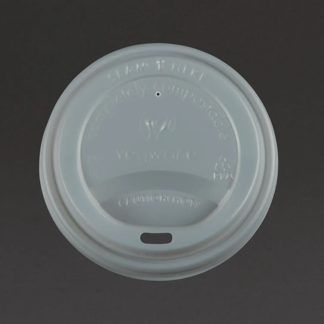 GH023 Compostable Coffee Cup Lids 340ml / 12oz and 455ml / 16oz (Pack of 1000)