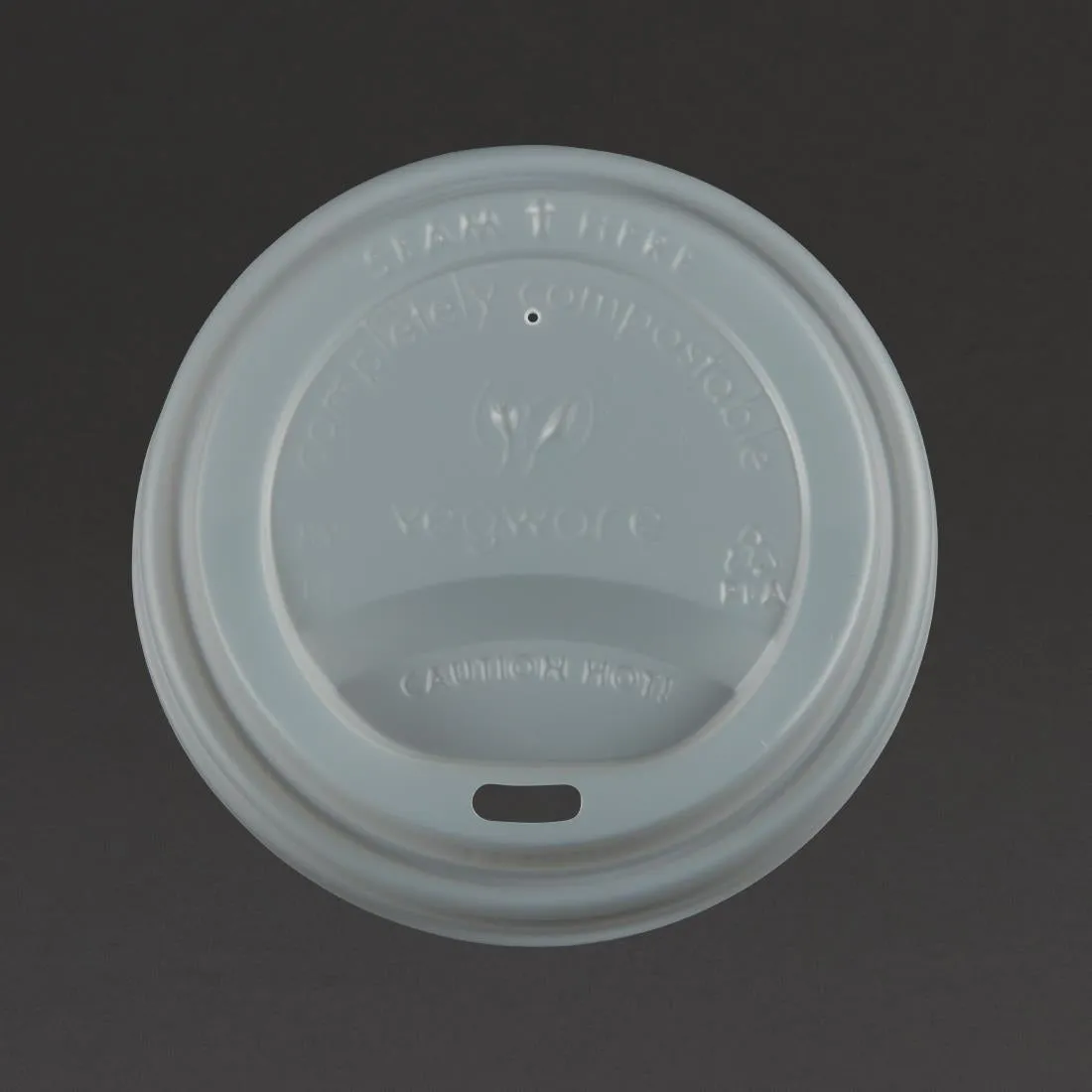 GH023 Compostable Coffee Cup Lids 340ml / 12oz and 455ml / 16oz (Pack of 1000)