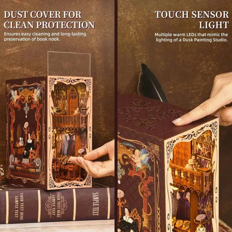 Gorgeous Wardrobe of Duchess: Vintage Diorama Wooden LED DIY Book Nook