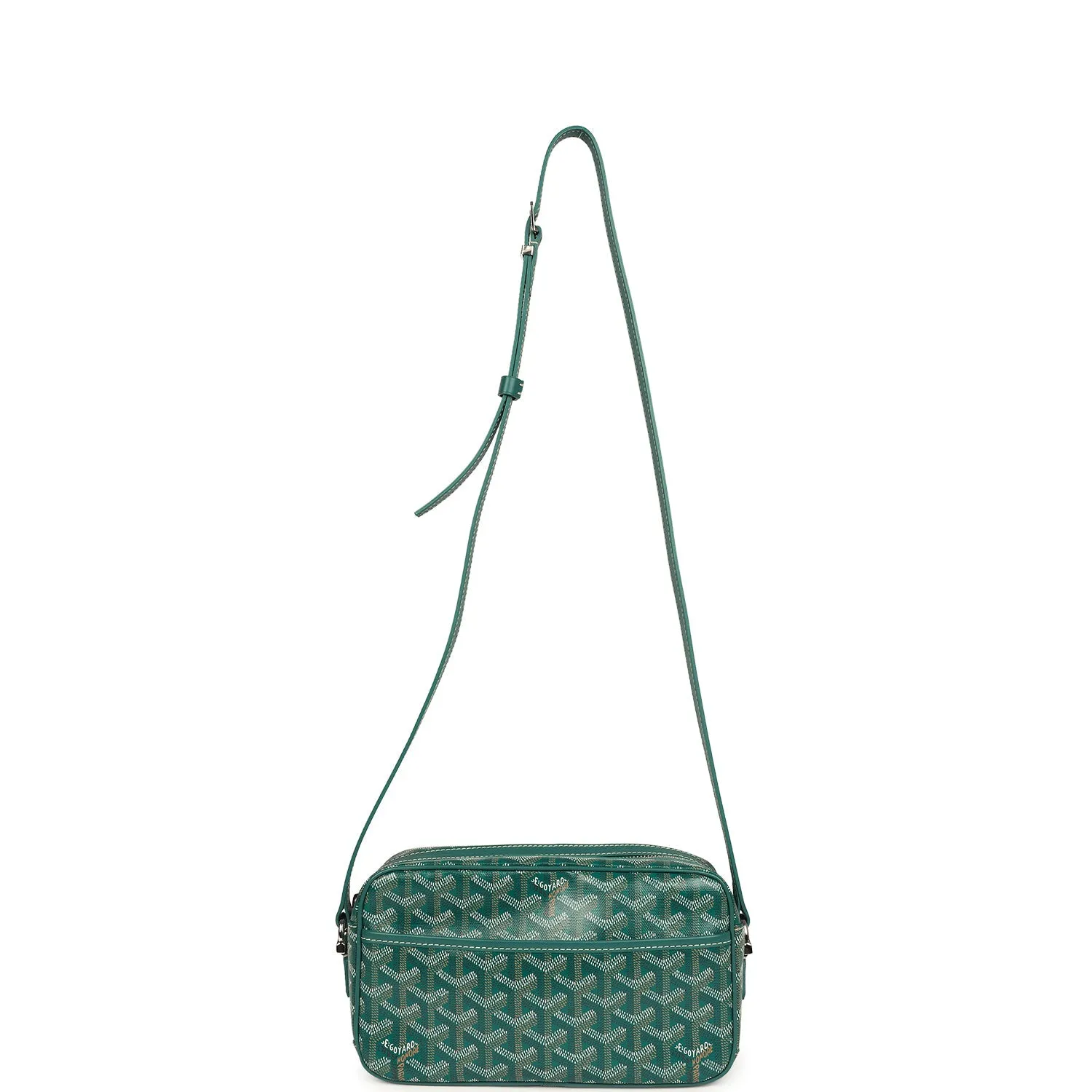 Goyard Goyardine Green Cap Vert PM Bag Palladium Hardware