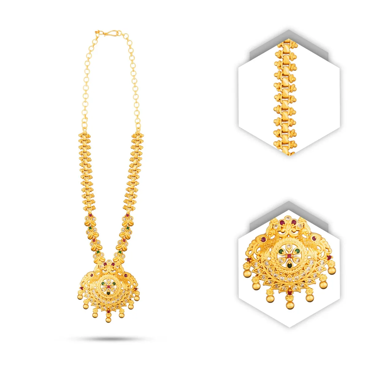 Haram - 6 Inches | Necklace/ Gold Polish Jewellery for Women/ 40 Gms Approx