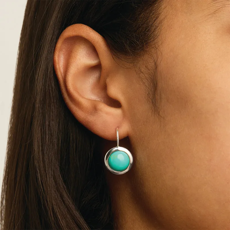 HUSK TURQUOISE DROP EARRINGS