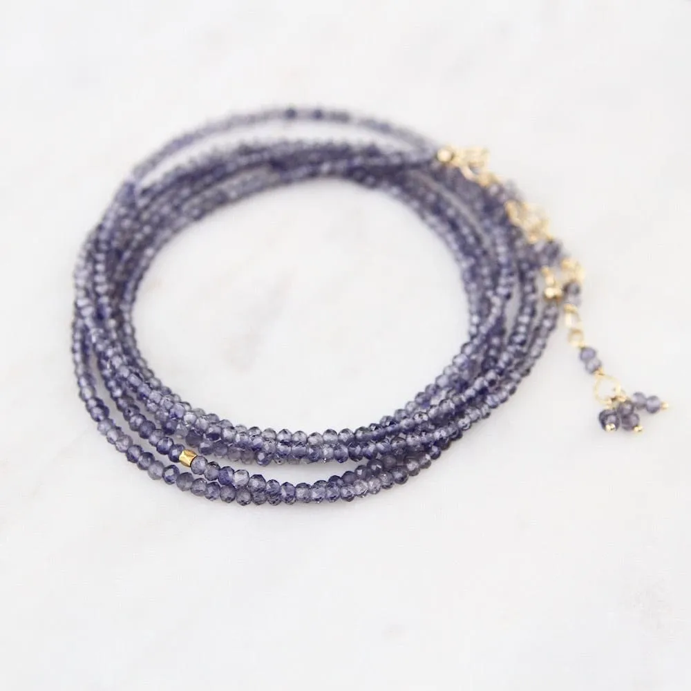 Iolite Wrap Bracelet & Necklace