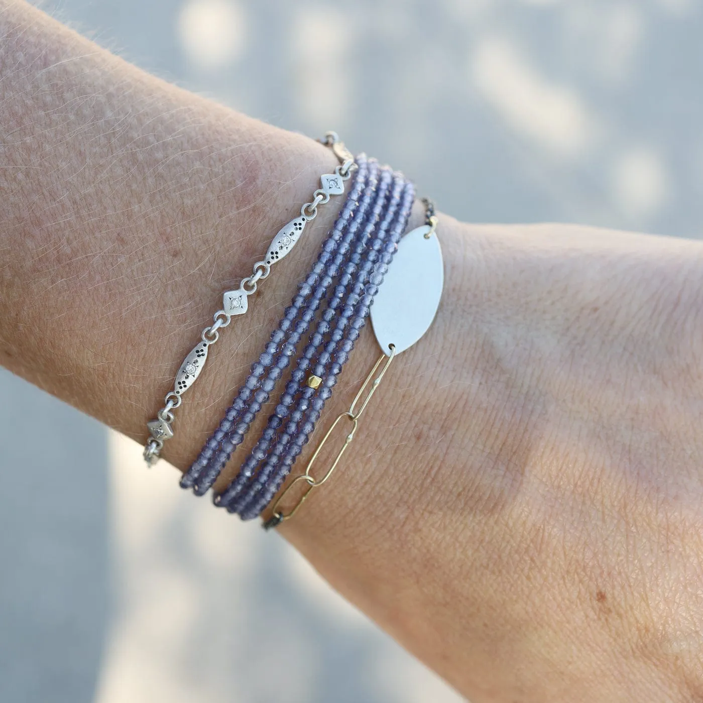Iolite Wrap Bracelet & Necklace