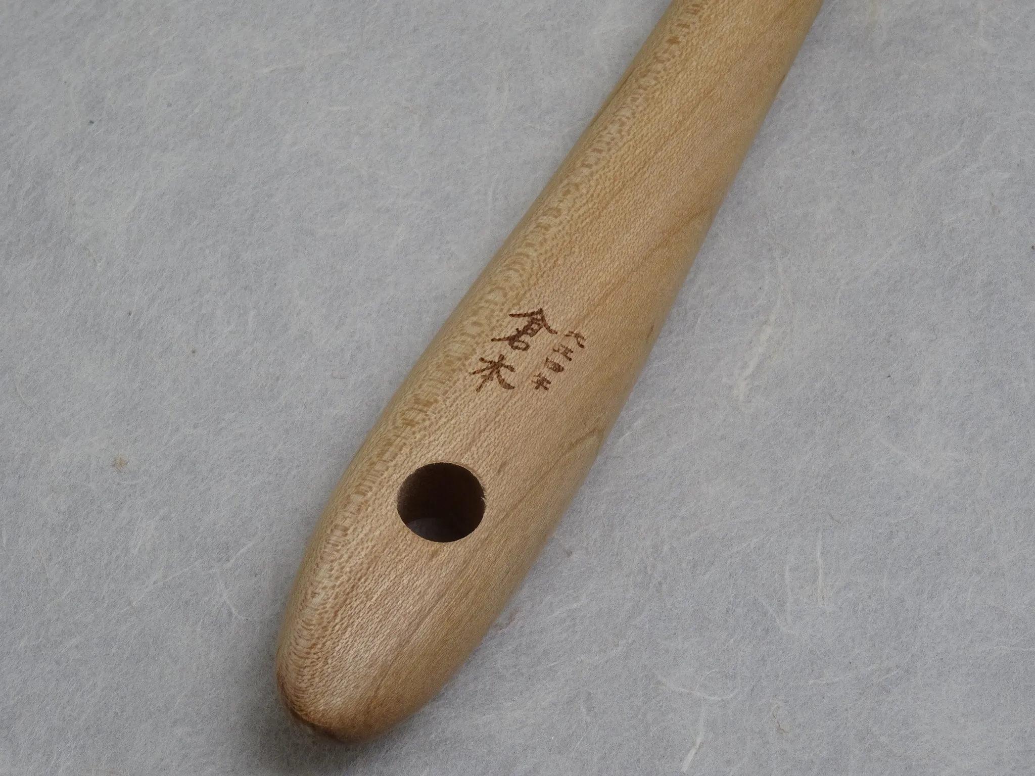 KURAMOTO SHAMOJI FACTORY CHERRY WOOD SPATULA CURVE SHAPE