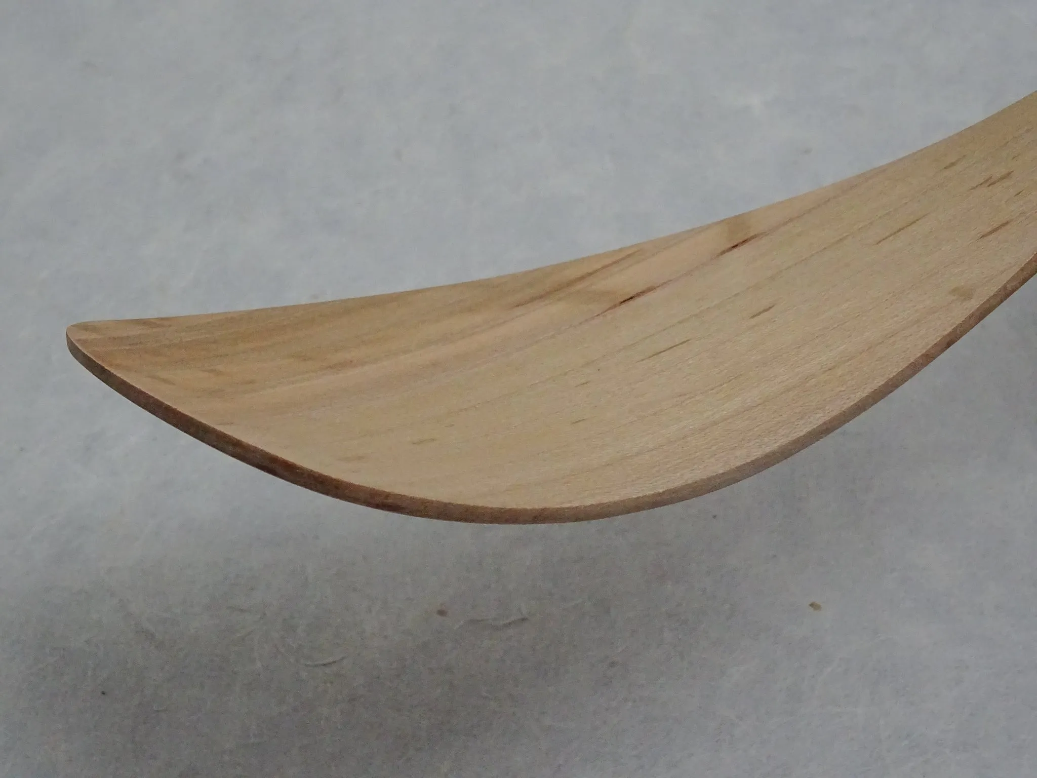 KURAMOTO SHAMOJI FACTORY CHERRY WOOD SPATULA CURVE SHAPE
