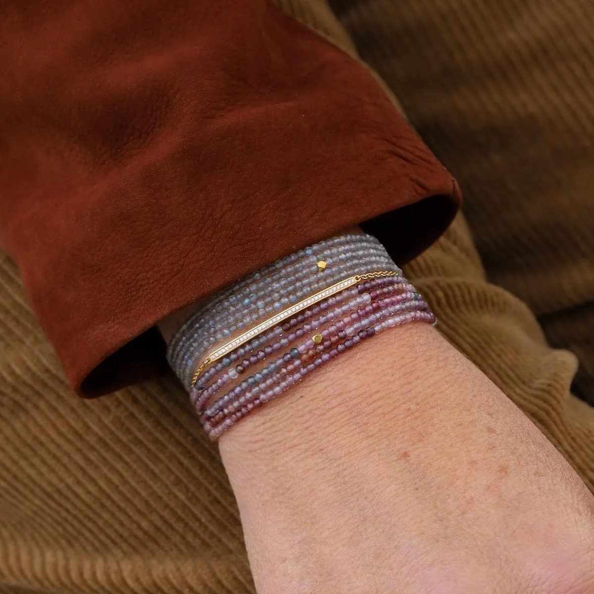Labradorite Wrap Bracelet & Necklace