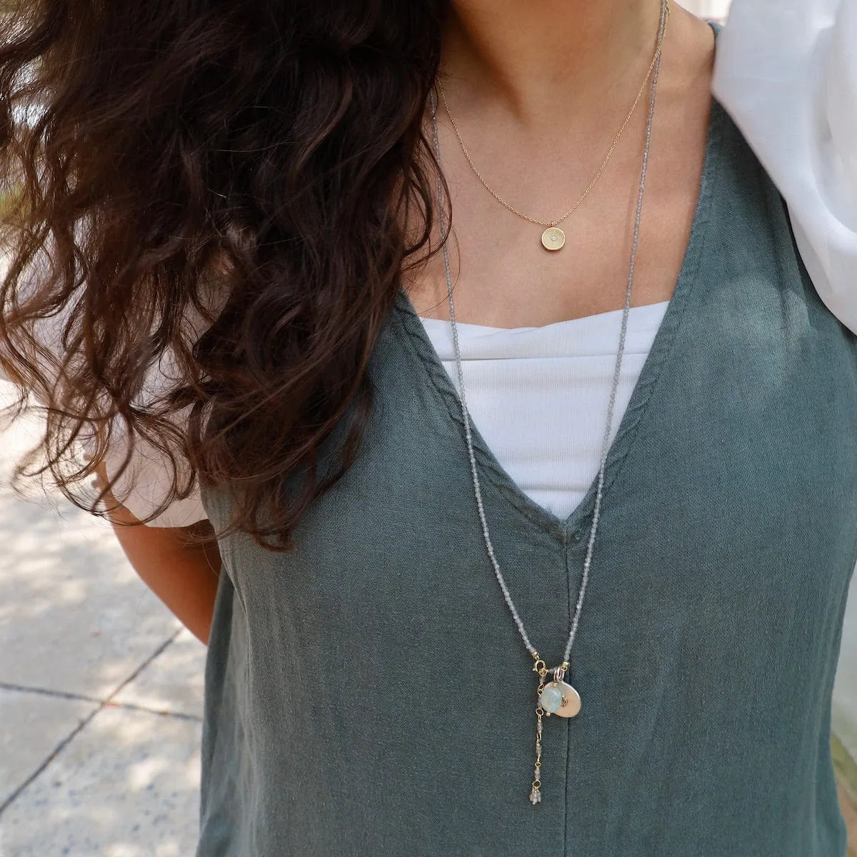 Labradorite Wrap Bracelet & Necklace