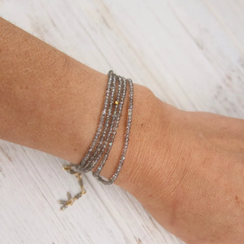 Labradorite Wrap Bracelet & Necklace