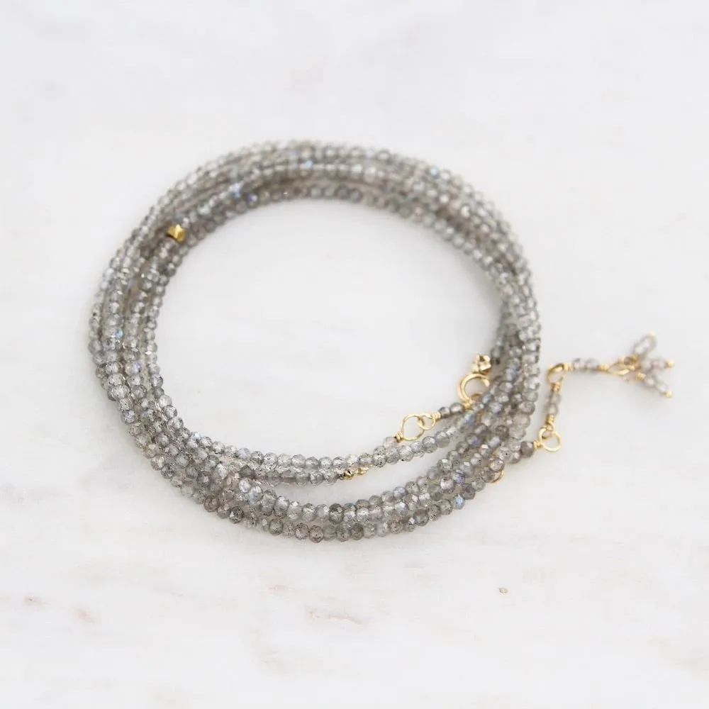 Labradorite Wrap Bracelet & Necklace
