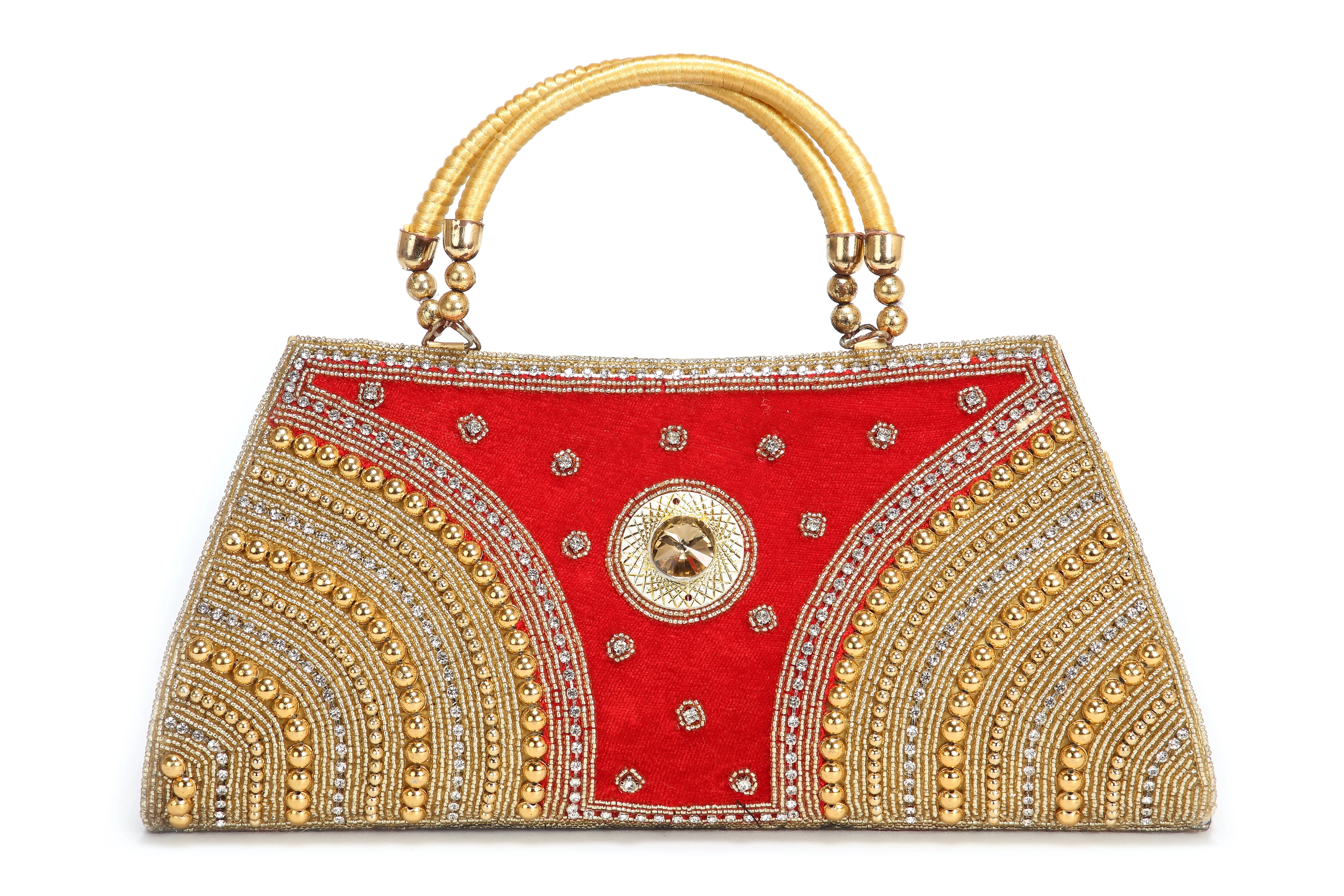 Ladies Handheld Party Clutch With Embroidery