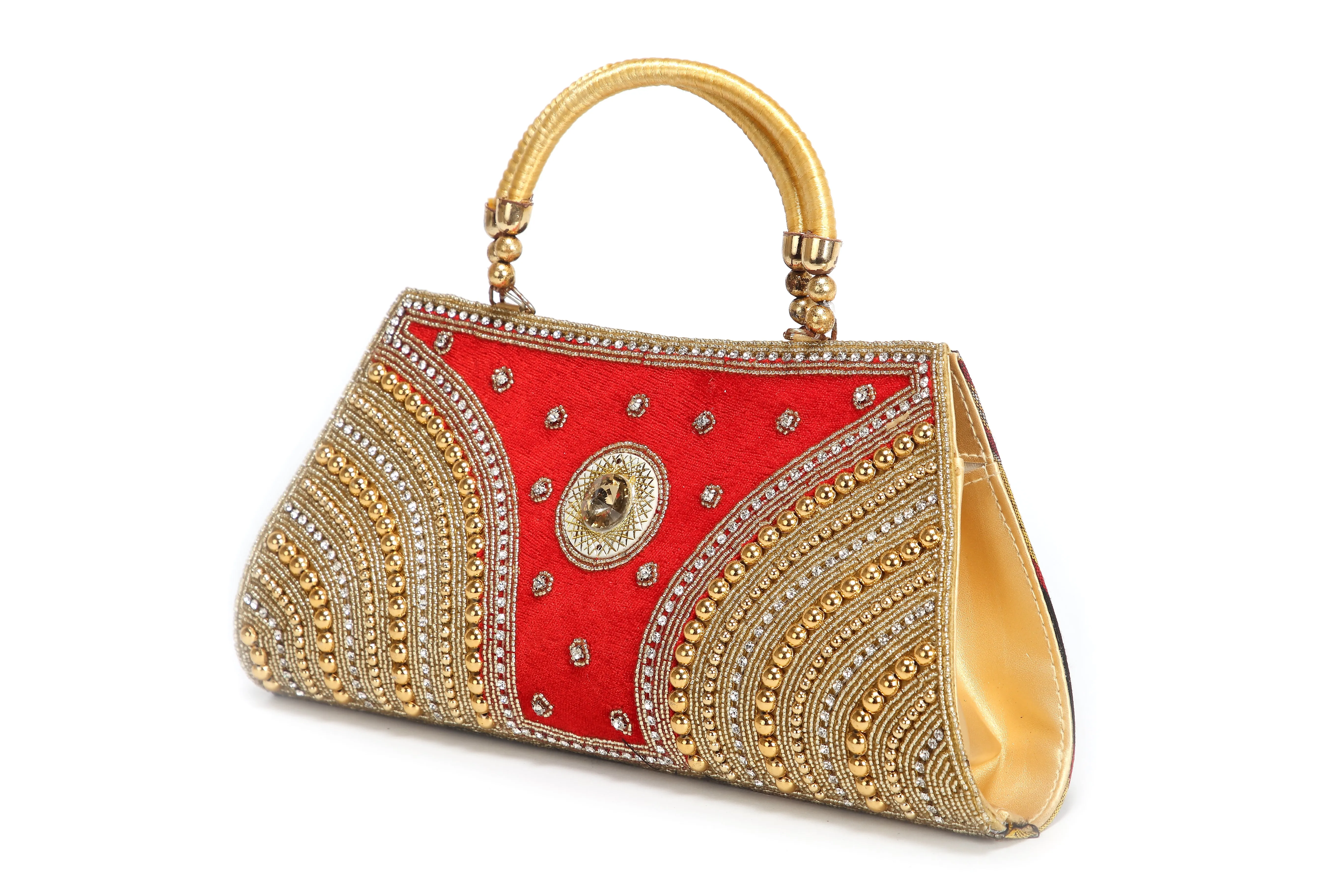 Ladies Handheld Party Clutch With Embroidery