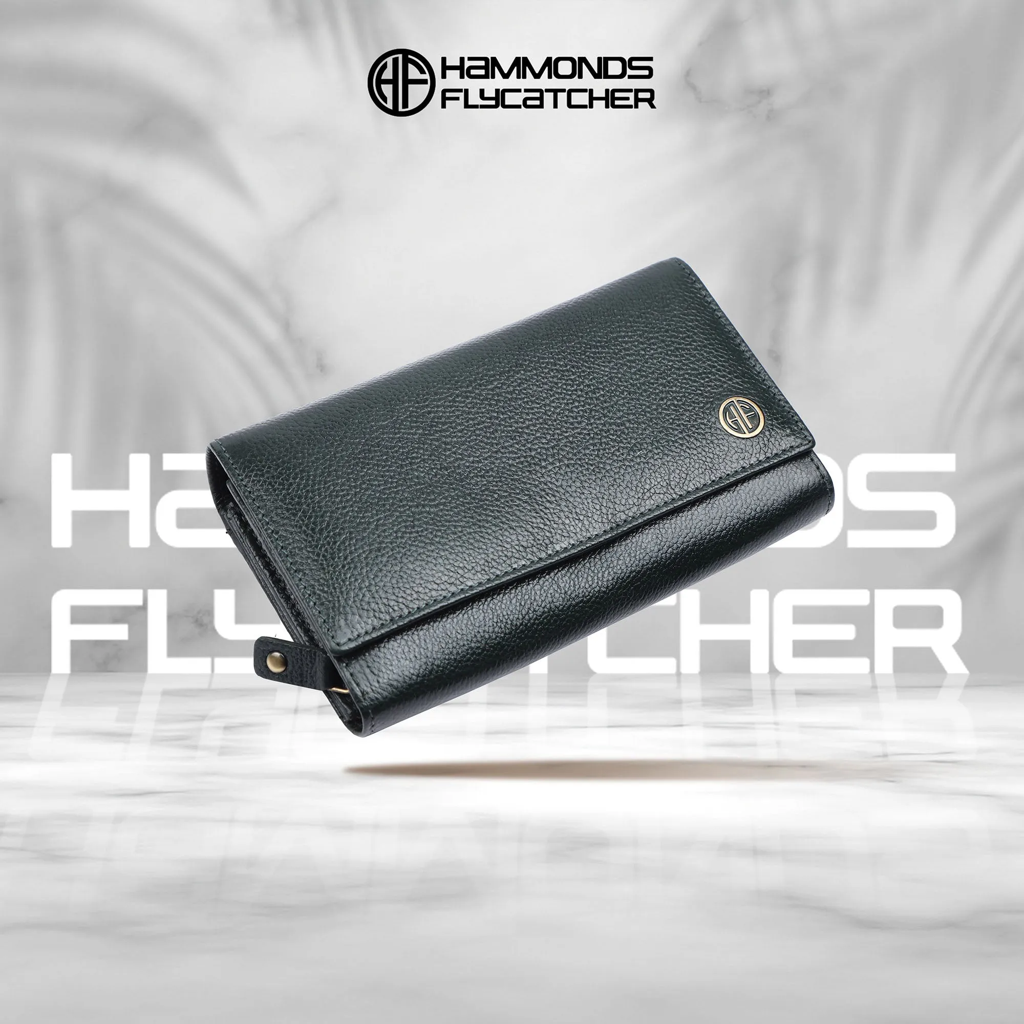 Ladies Leather Purse - RFID Protected, 8 Card Slots, 5 Compartments, Button Closure - For Daily Use