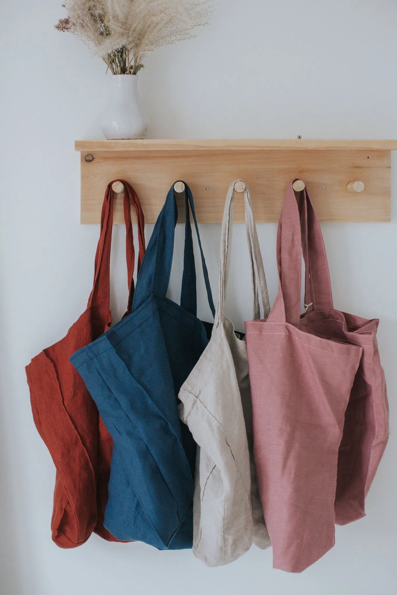 Large Linen Bag - Beige