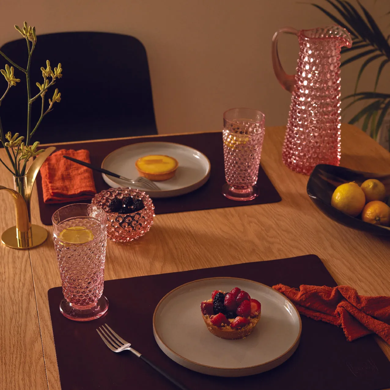 Leather Placemat Set - Italian Craftsmanship, Sophisticated Design