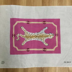 Leopard in Pink Clutch Canvas