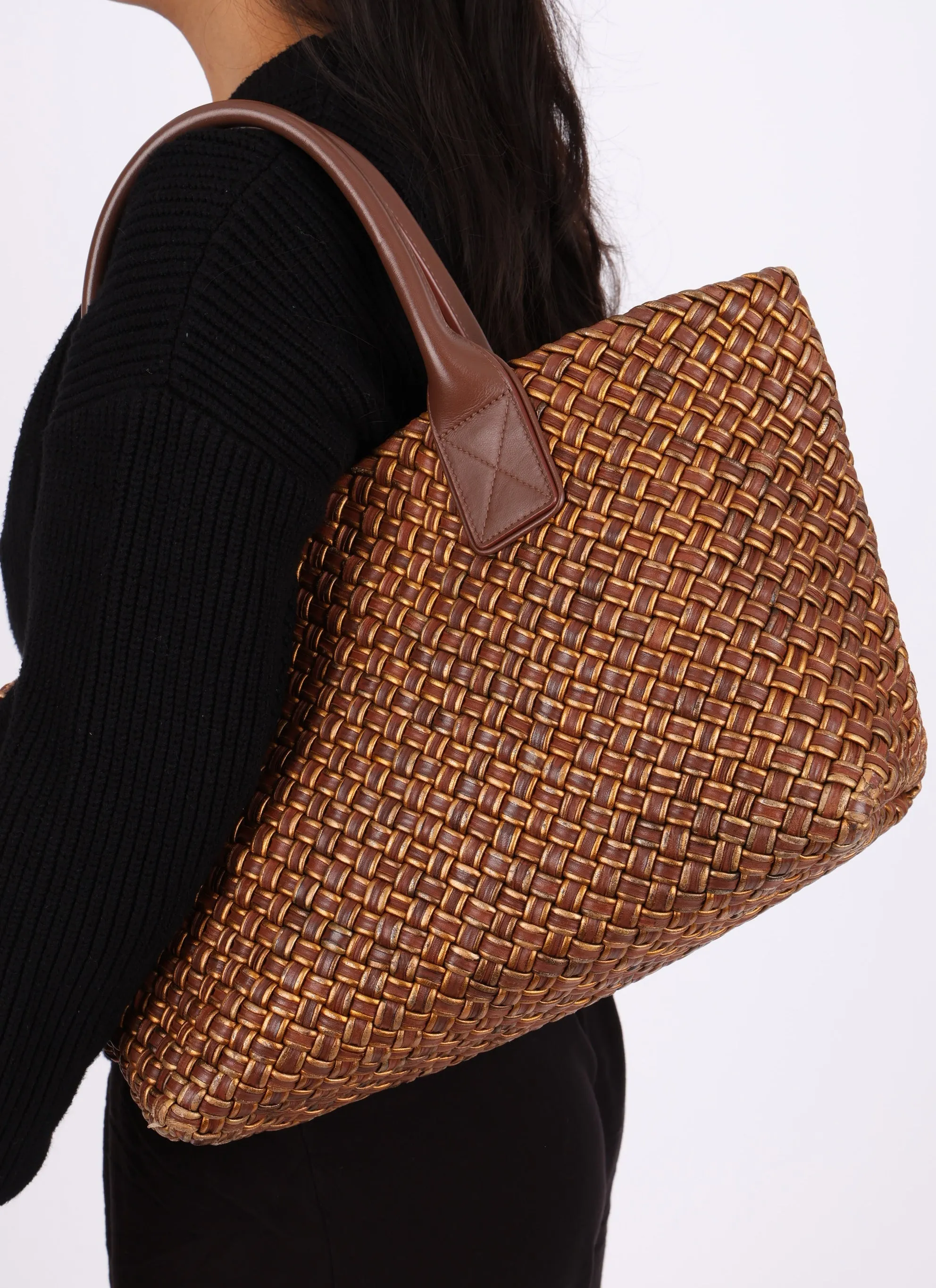 Limited Edition Bottega Veneta Metallic Cabat PM