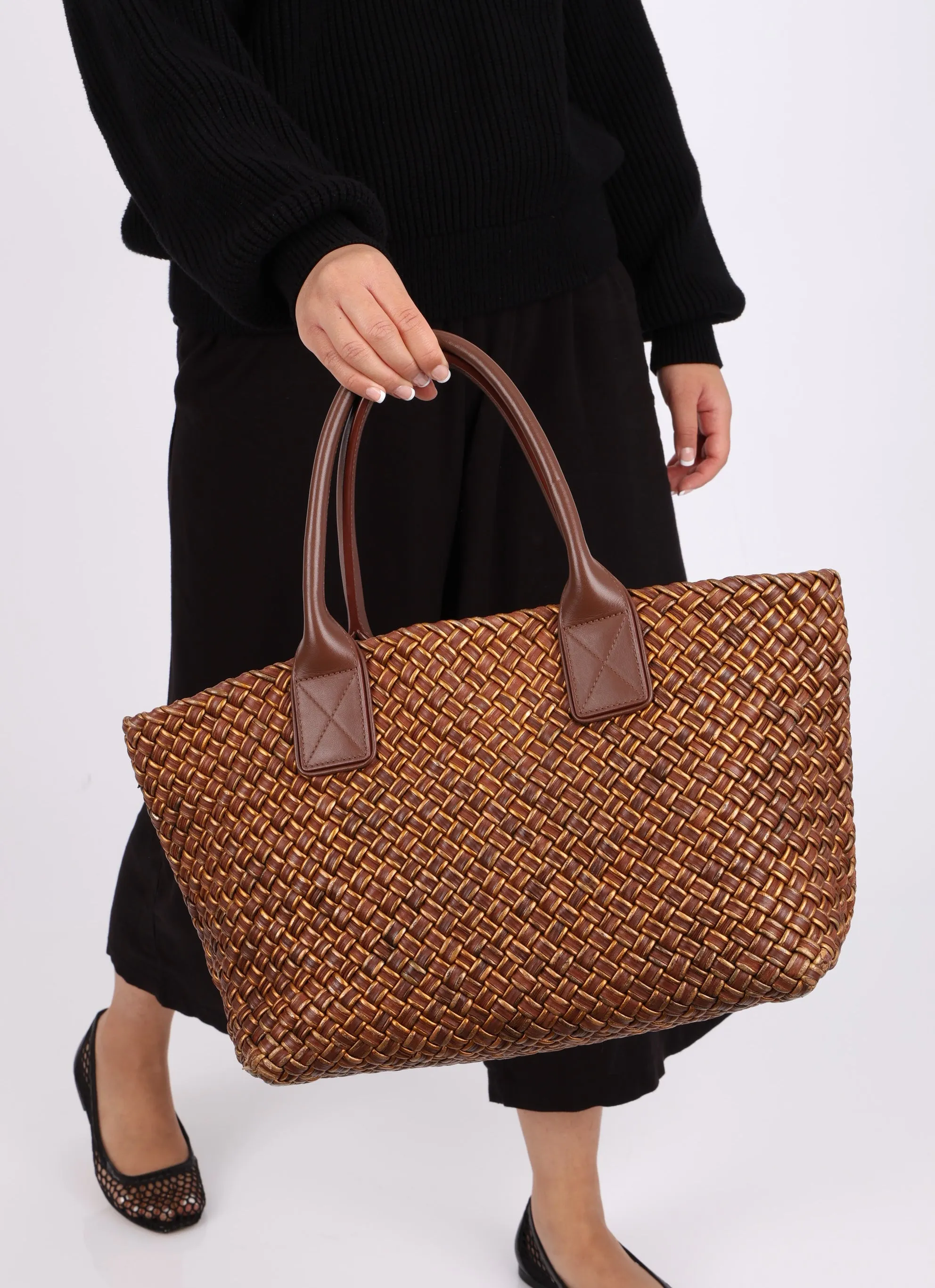 Limited Edition Bottega Veneta Metallic Cabat PM