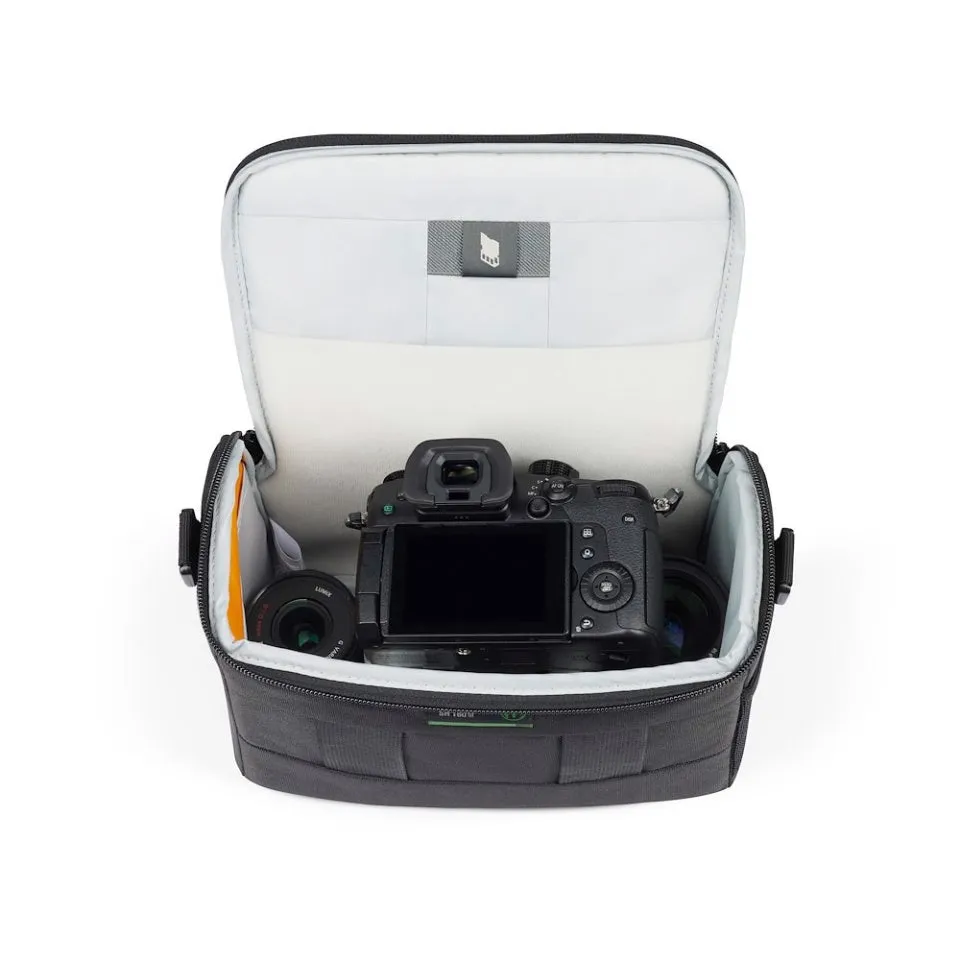 Lowepro Adventura SH 160 II / SH 160 III Padded Shoulder Camera Bag with Built-in Belt Loop and Adjustable Shoulder Strap (Black)