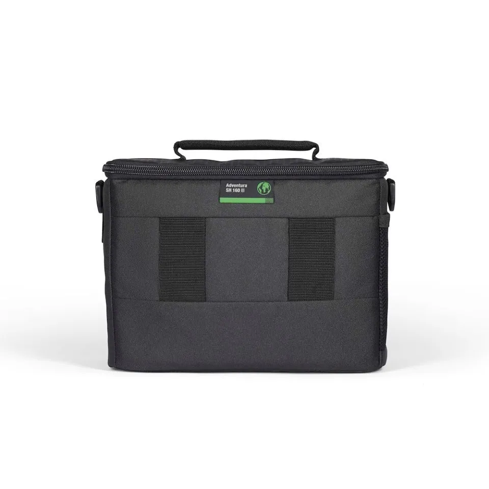 Lowepro Adventura SH 160 II / SH 160 III Padded Shoulder Camera Bag with Built-in Belt Loop and Adjustable Shoulder Strap (Black)
