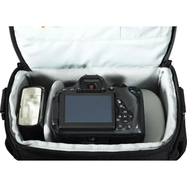 Lowepro Adventura SH 160 II / SH 160 III Padded Shoulder Camera Bag with Built-in Belt Loop and Adjustable Shoulder Strap (Black)