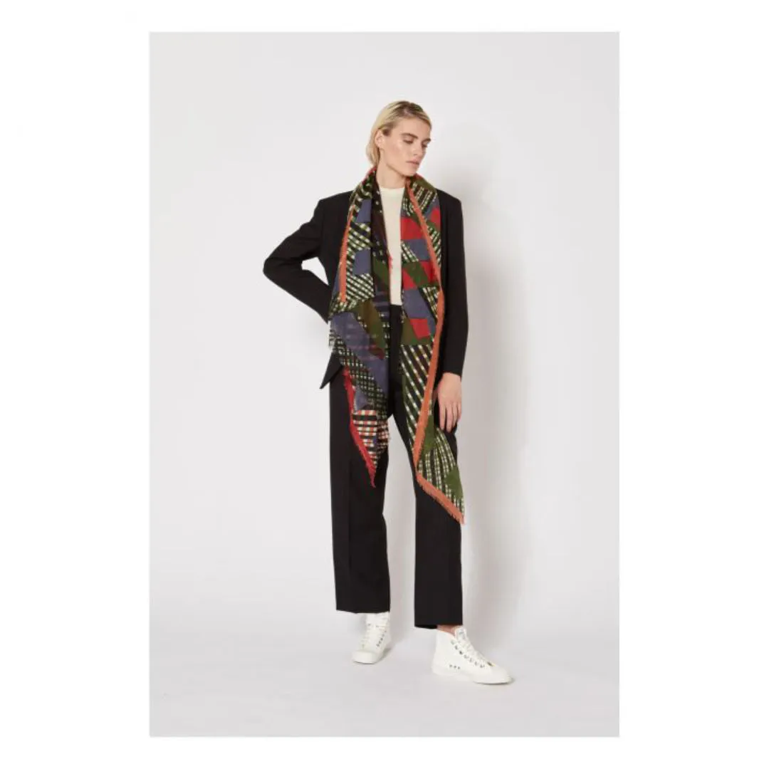 Ma Poesie Wool Scarf | Percussion Khaki