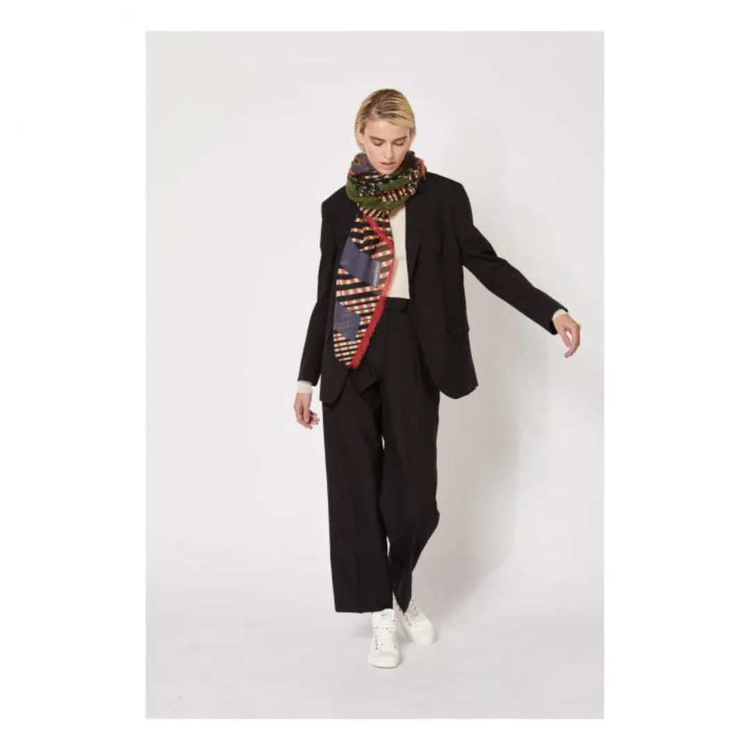 Ma Poesie Wool Scarf | Percussion Khaki