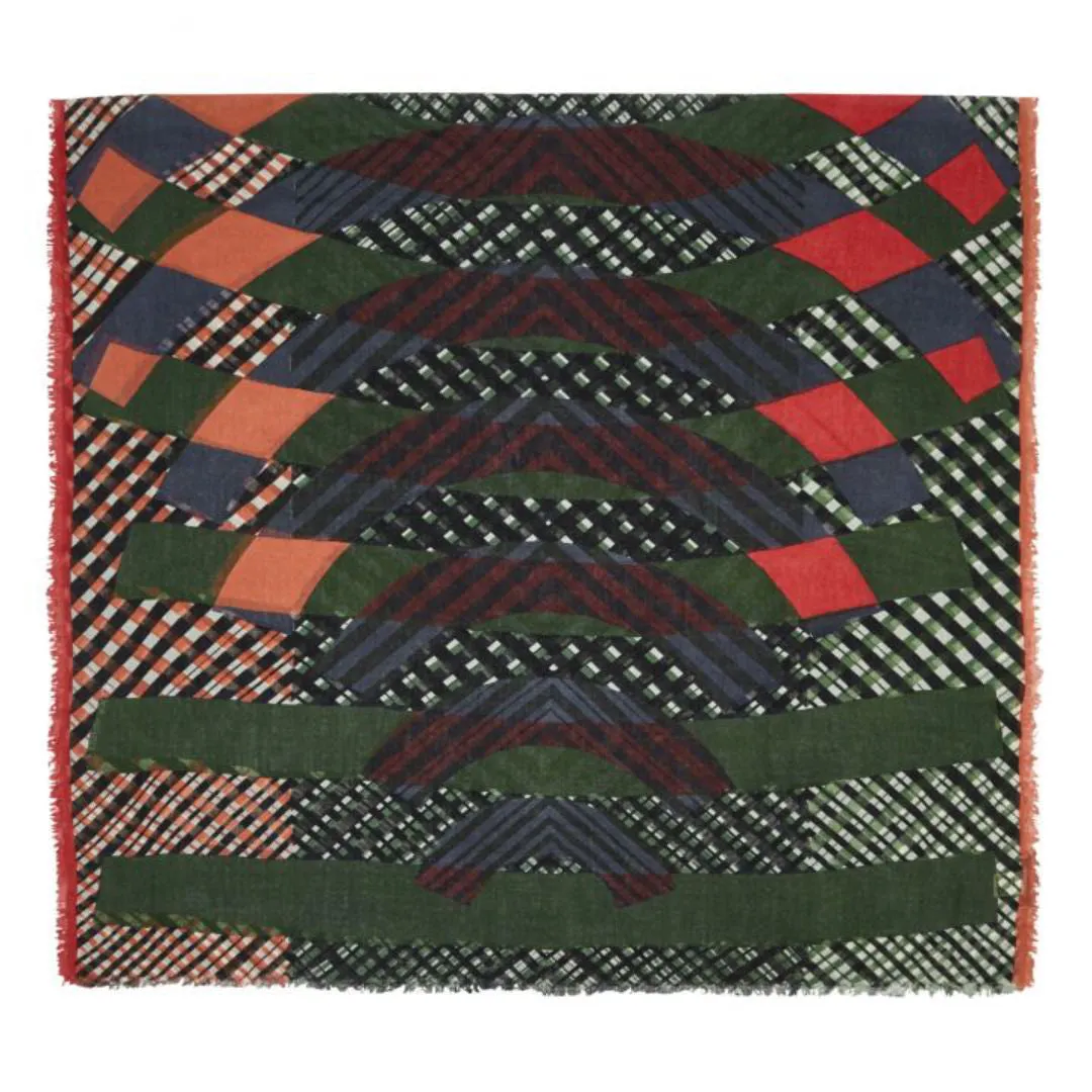 Ma Poesie Wool Scarf | Percussion Khaki