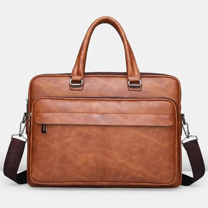 Maleta Masculina em Couro Nobre - Business Pro