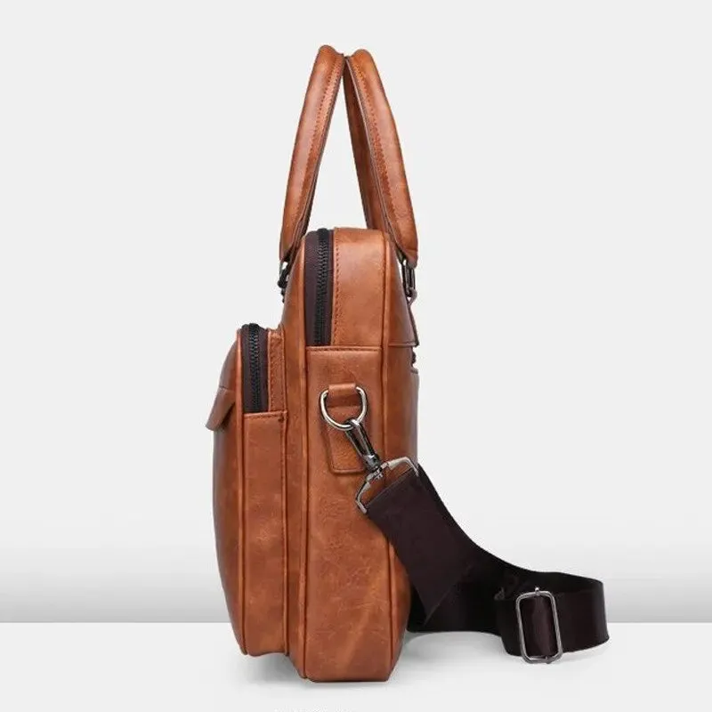 Maleta Masculina em Couro Nobre - Business Pro