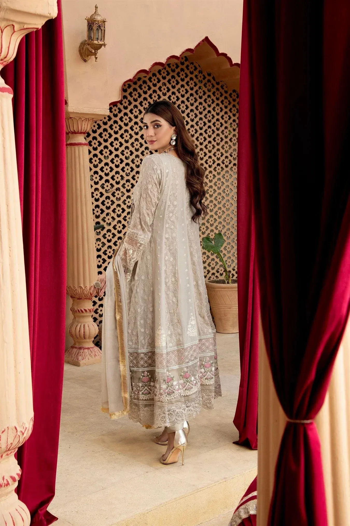 Manahils - Jal Pari RTW Collection - Angrakha-B-008-Sand