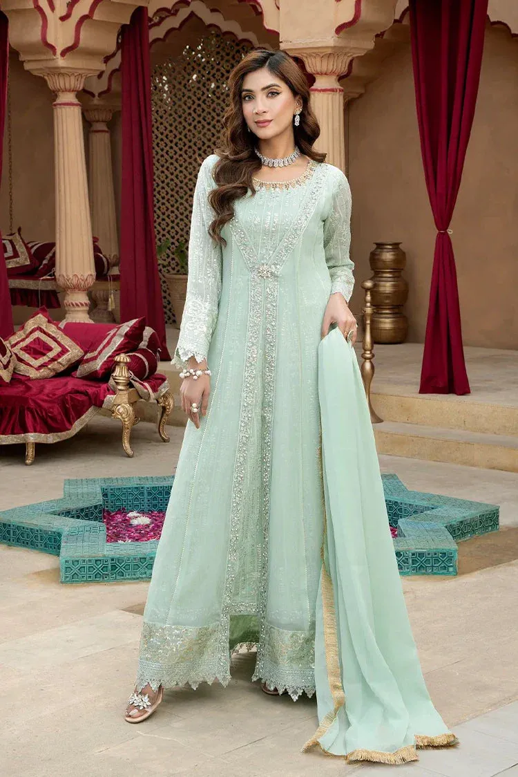 Manahils - Jal Pari RTW Collection - Kurti-B-005-Aqua
