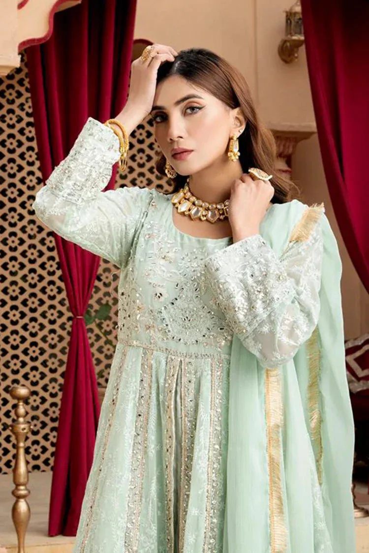 Manahils - Jal Pari RTW Collection - Kurti-B-007-Aqua