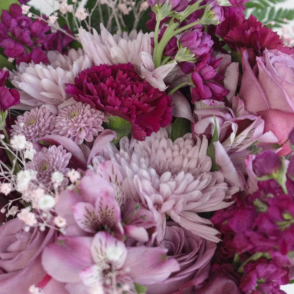 Mauve Purple Flower Centerpieces