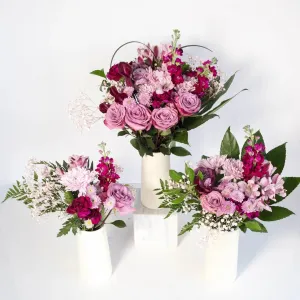 Mauve Purple Flower Centerpieces