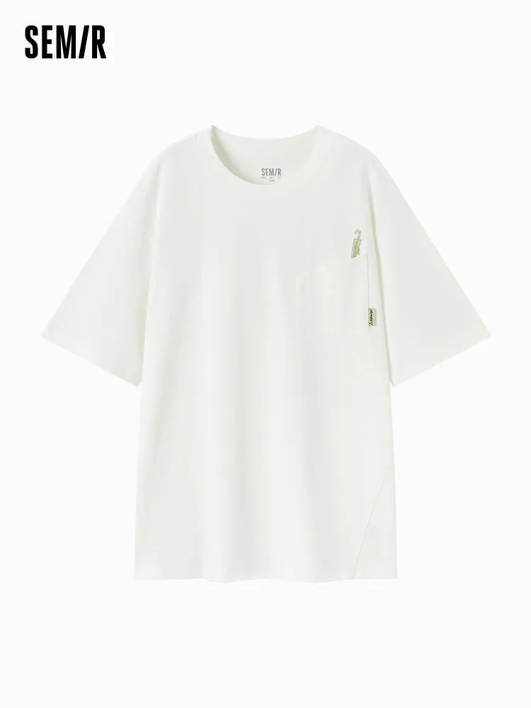 Men's Knitted Round Neck Short Sleeves T-Shirt