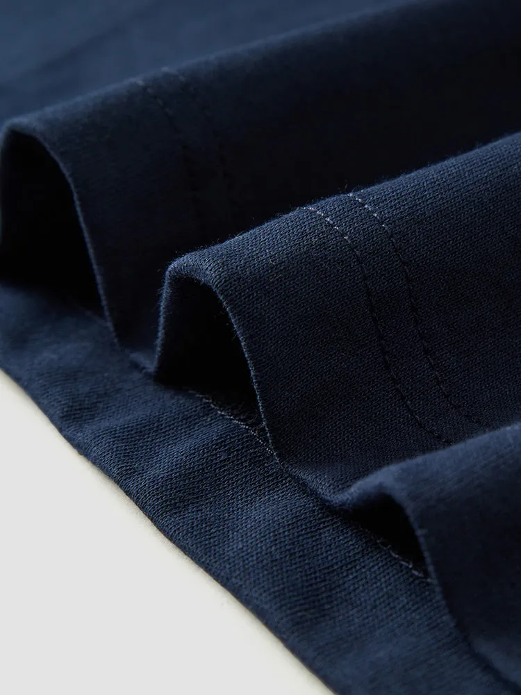 Men's Knitted Round Neck Short Sleeves T-Shirt